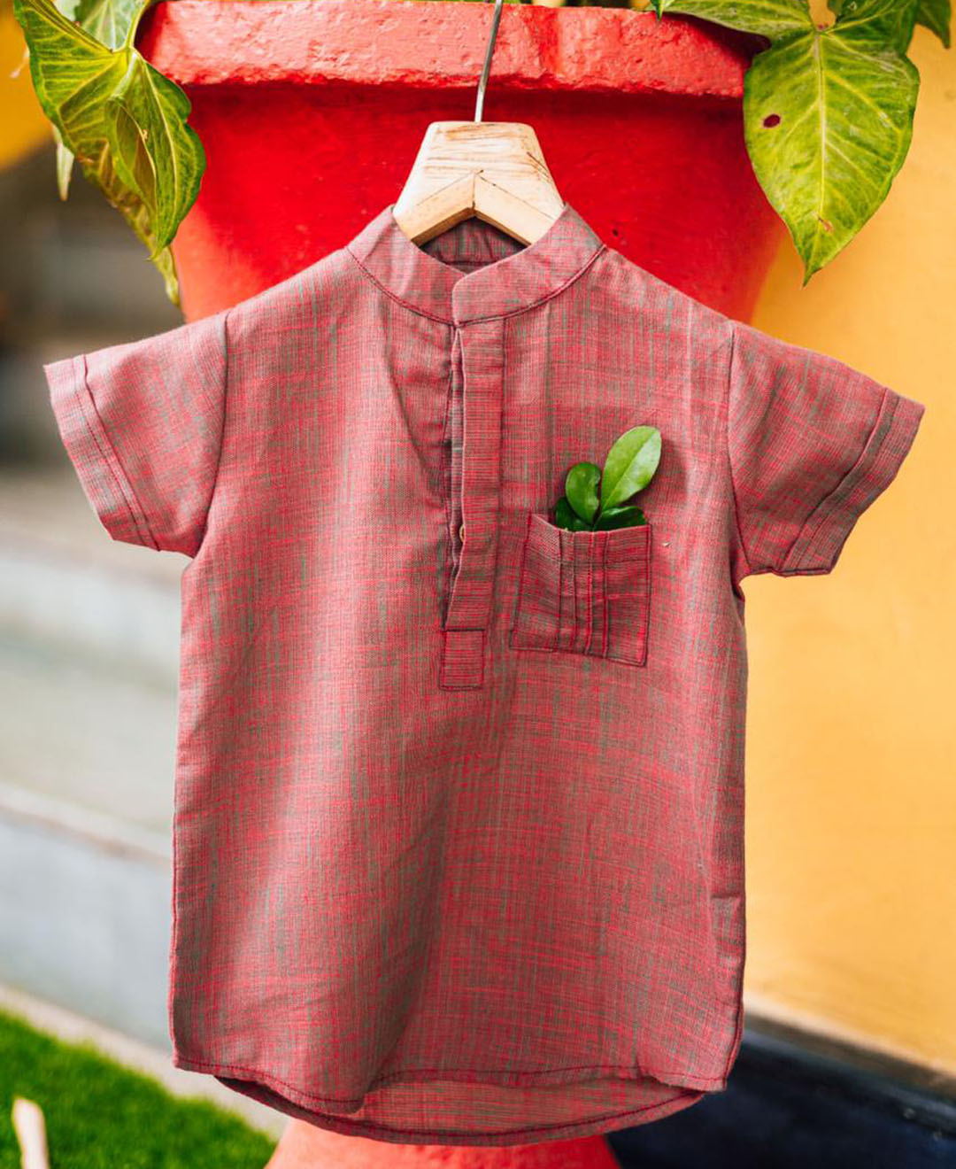 Double Placket Linen Shirt