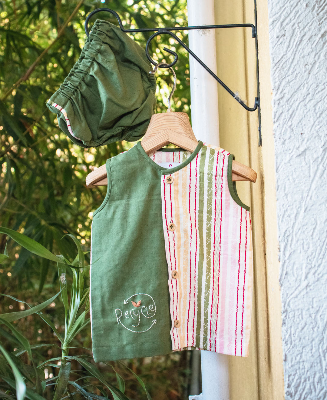 Playful Stripes Jhabla (Set of 2)