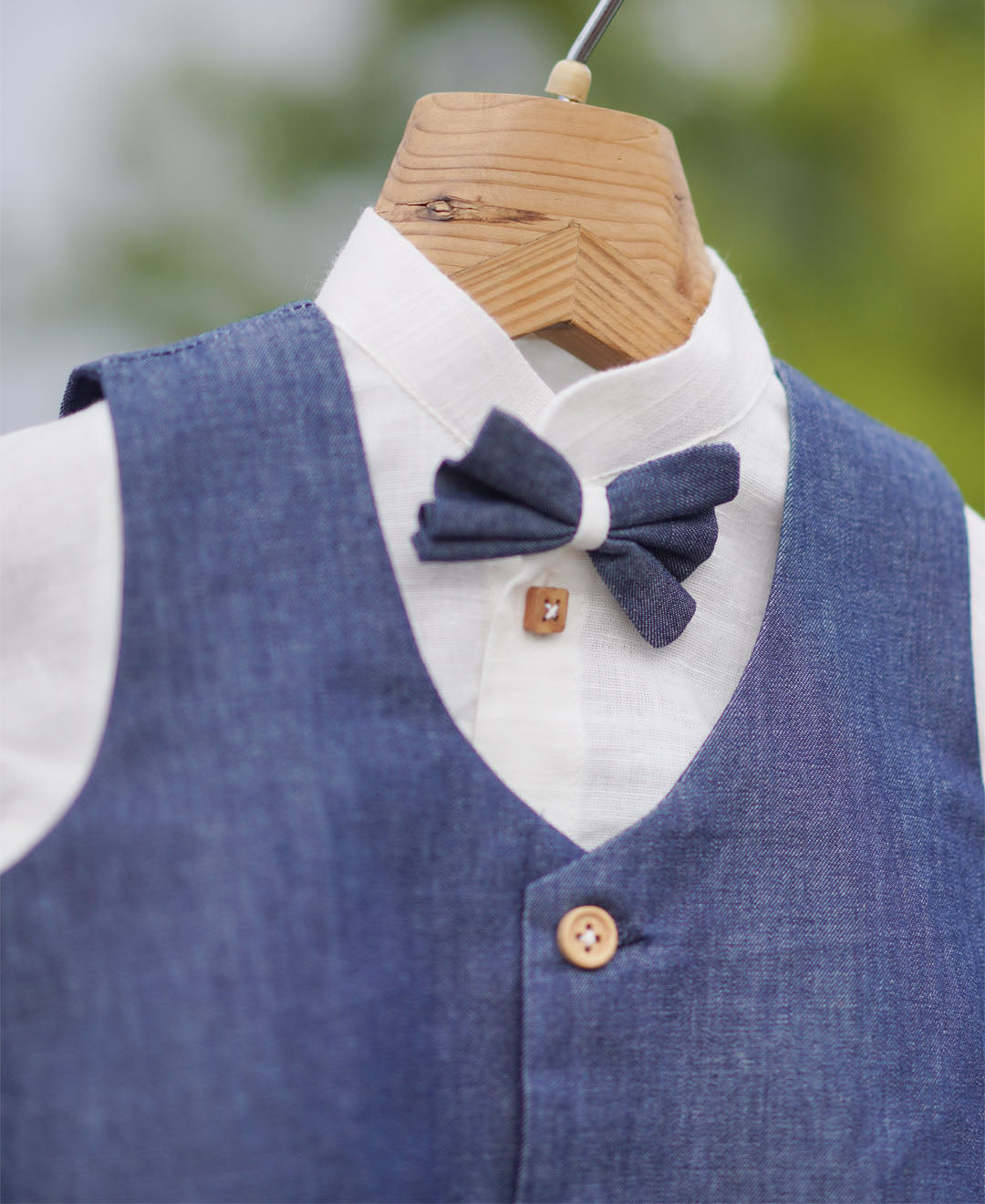Chic Comfort Trio: Shirt, Waistcoat & Pants Set (Set of 3)