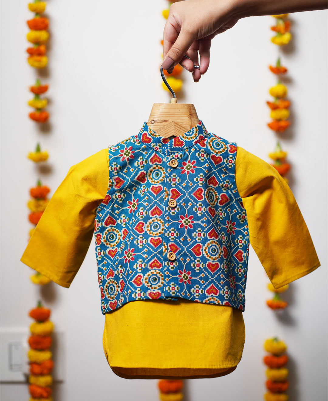 Yellow Patola Set (Set of 3)