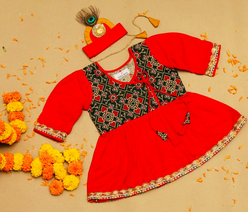 Patola Anarkali Frock (Set of 5)