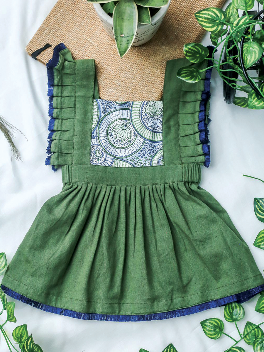 Breezy Stripes Frill Dress
