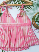 Contemporary Lines Cotton Romper