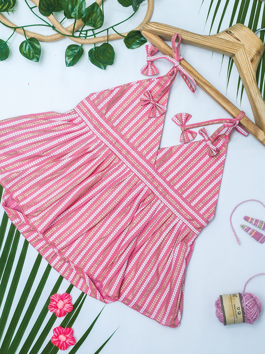 Contemporary Lines Cotton Romper