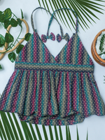 Convertible Stripe Romper