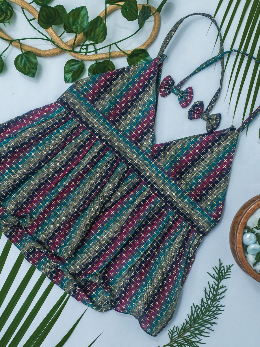 Convertible Stripe Romper