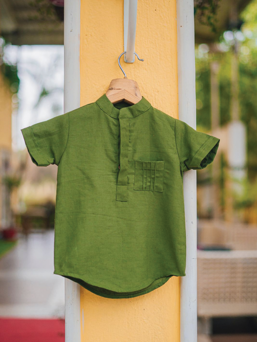 Double Placket Linen Shirt