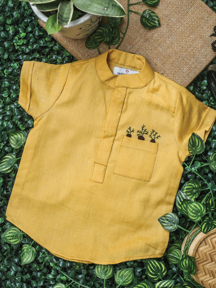 Grow More Pots Linen Shirt