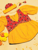 Jacket Style Frock Set (Set of 3)(0-6 Months)
