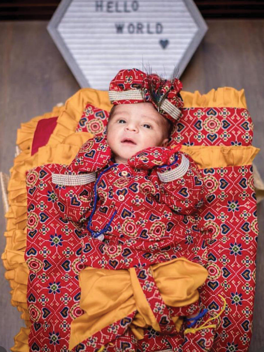 Pure Cotton Patola Print Jamna Set (Set of 6)